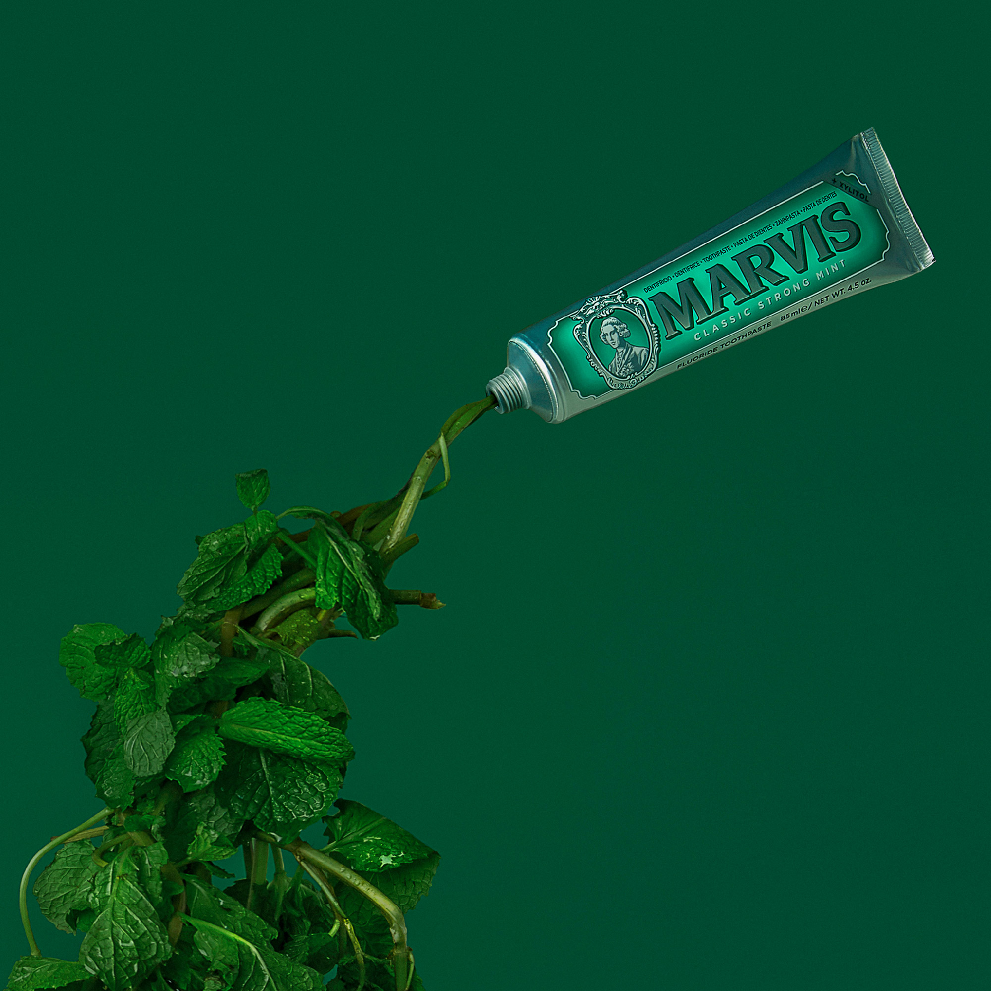 Зубная паста Классическая насыщенная мята зеленая - Marvis Classic Mint Strong Toothpaste