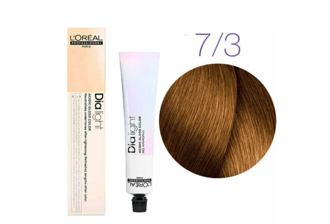 Краска для волос, 7.3 блондин золотистый - L'Oreal Professionnel Dia Light 7.3