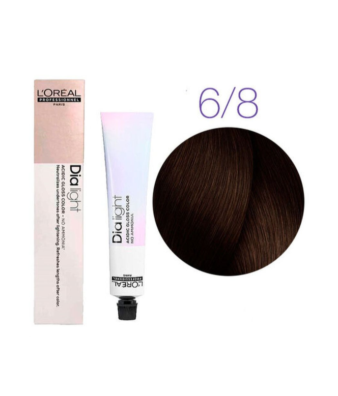 Краска для волос, 6.8 темный блондин мокка - L'Oreal Professionnel Dia Light 6.8