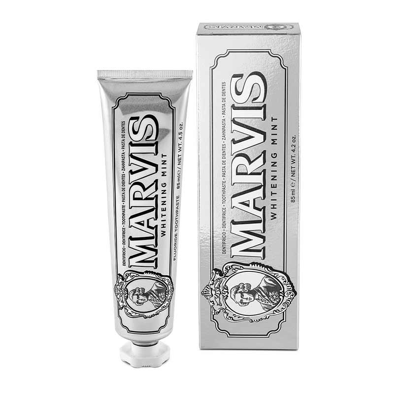 Зубная паста отбеливающая Мята серебристая - Marvis Whitening Mint Toothpaste