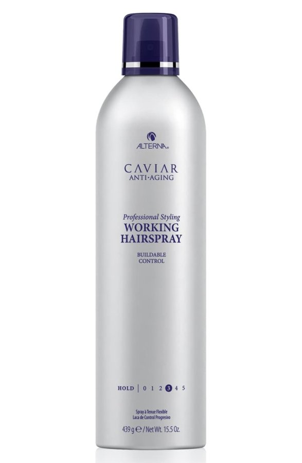 Лак подвижной фиксации с антивозрастным уходом - (Alterna Caviar Anti-Aging Professional Styling Working Hairspray - Back bar)