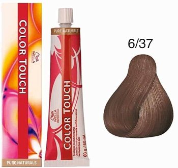 Темный блонд золотисто-коричневый - Wella Color Touch 6/37 60 ml