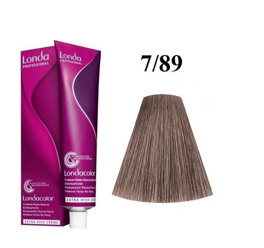 Стойкая краска для волос блонд жемчужный сандре - Londa Professional Color Creme Extra Rich 7/89