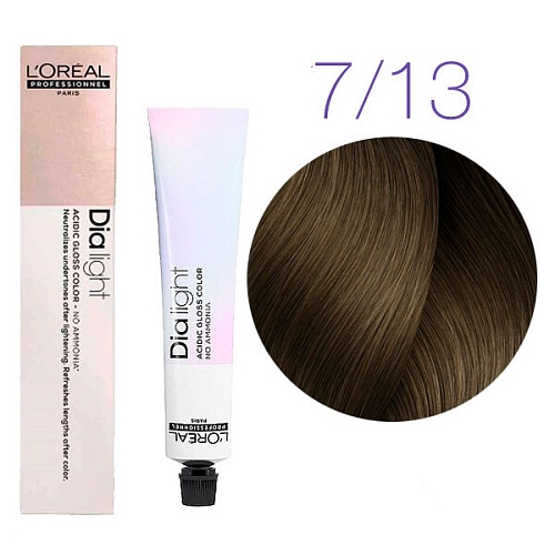 Краска для волос, 7.13 медовый натуральный - L'Oreal Professionnel Dia Light 7.13