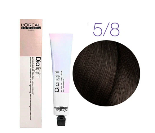 Краска для волос светлый шатен мокка 5.8 - L'Oreal Professionnel Dia Light 5.8