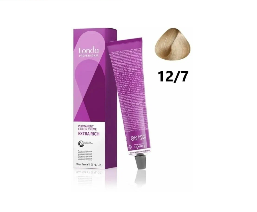 Стойкая крем-краска специальный блонд коричневый - Londa Professional Londacolor Creme Extra Rich 12/7 60 мл