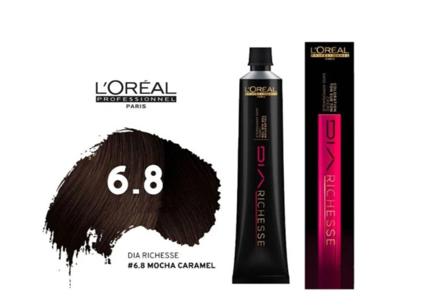 Краска для волос, 6.8 темный блондин мокка - L'Oreal Professionnel Dia Richesse