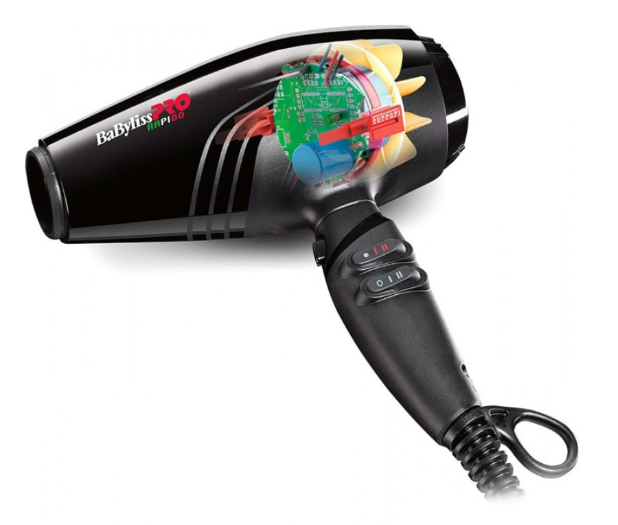 Профессиональный фен - BaByliss PRO BAB7000IE RapidoBlak2200W