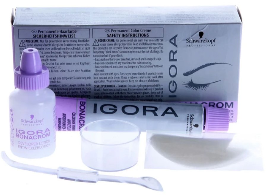 Краска для бровей и ресниц коричневый - Schwarzkopf Professional Igora Bonacrom