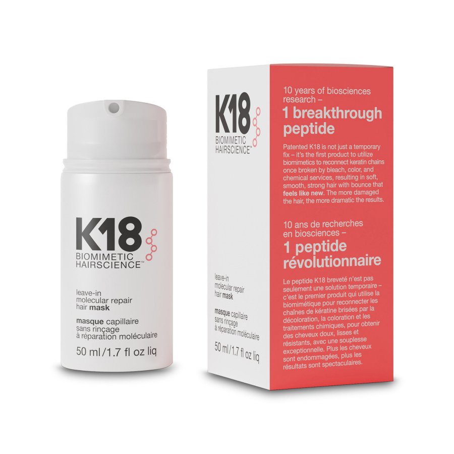 Маска для молекулярного восстановления волос несмываемая - K18 Leave-in Molecular Repair Hair Mask